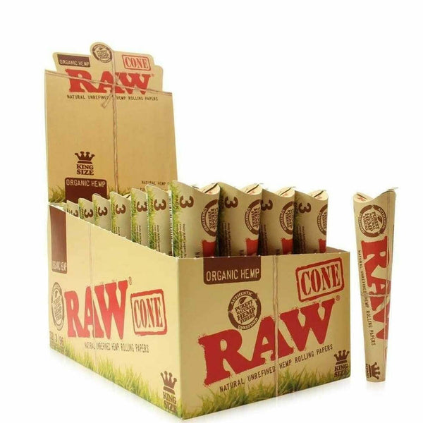 RAW Organic Hemp King Size Cones - 96ct