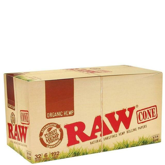 SC RAW Organic Hemp 1 1/4 Cones 32ct ON SALE