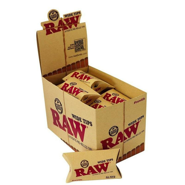 RAW Classic Pre Rolled Wide Tips 20ct