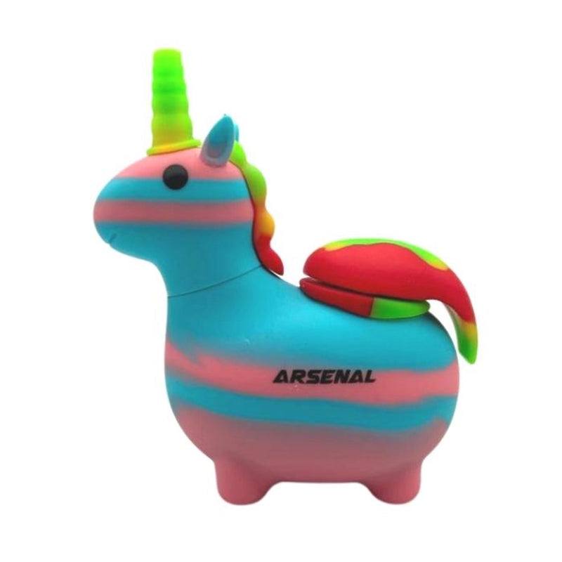 6 Inch Unicorn Assorted Colours Silicone Bong