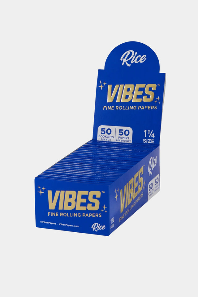 VIBES RICE 114 P 50 Vibes Rice Paper 1 1/4 Rolling Papers 50ct