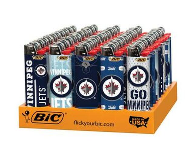 BIC WINNIPEG JET 50 Bic Winnipeg Jets Series Lighters -50ct