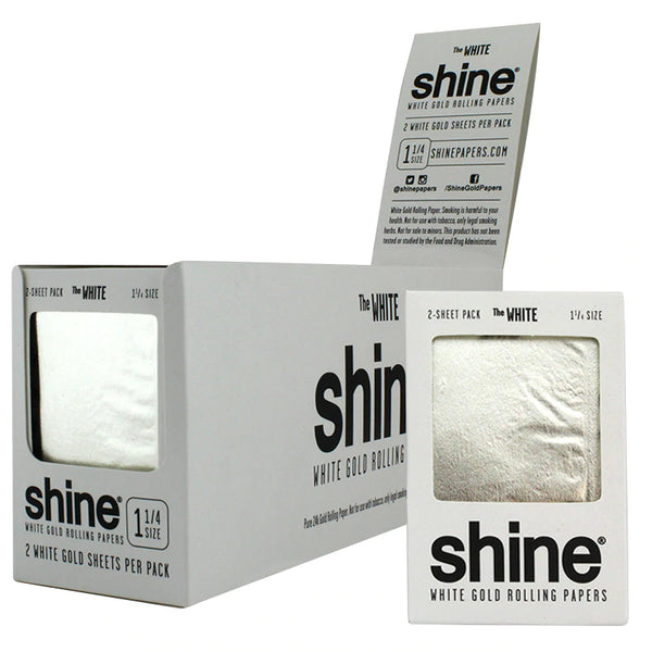 Shine 24K WHITE Gold 2 Sheet Pack Case of 36 packs